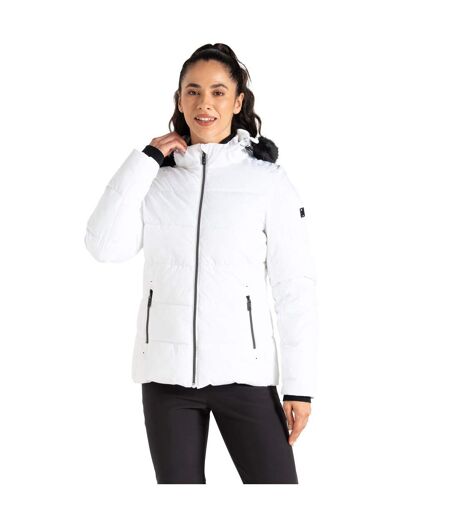 Womens/ladies Glamorize V Ski Jacket White Dare 2B