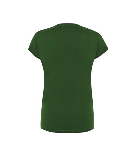 T-shirt Comfort Femme Vert Bouteille Chiné JHK