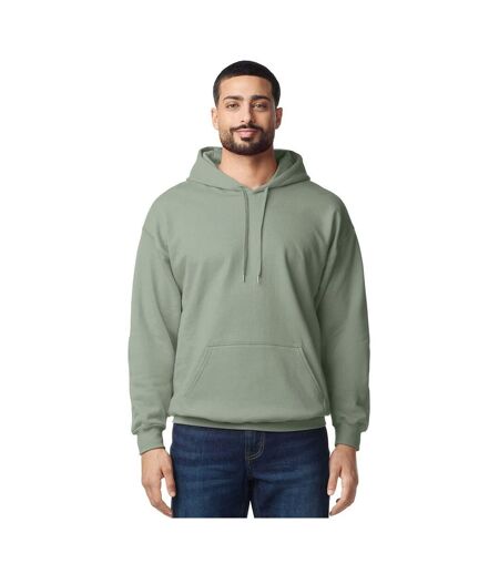 Sweat À Capuche Adulte Vert De Gris Gildan