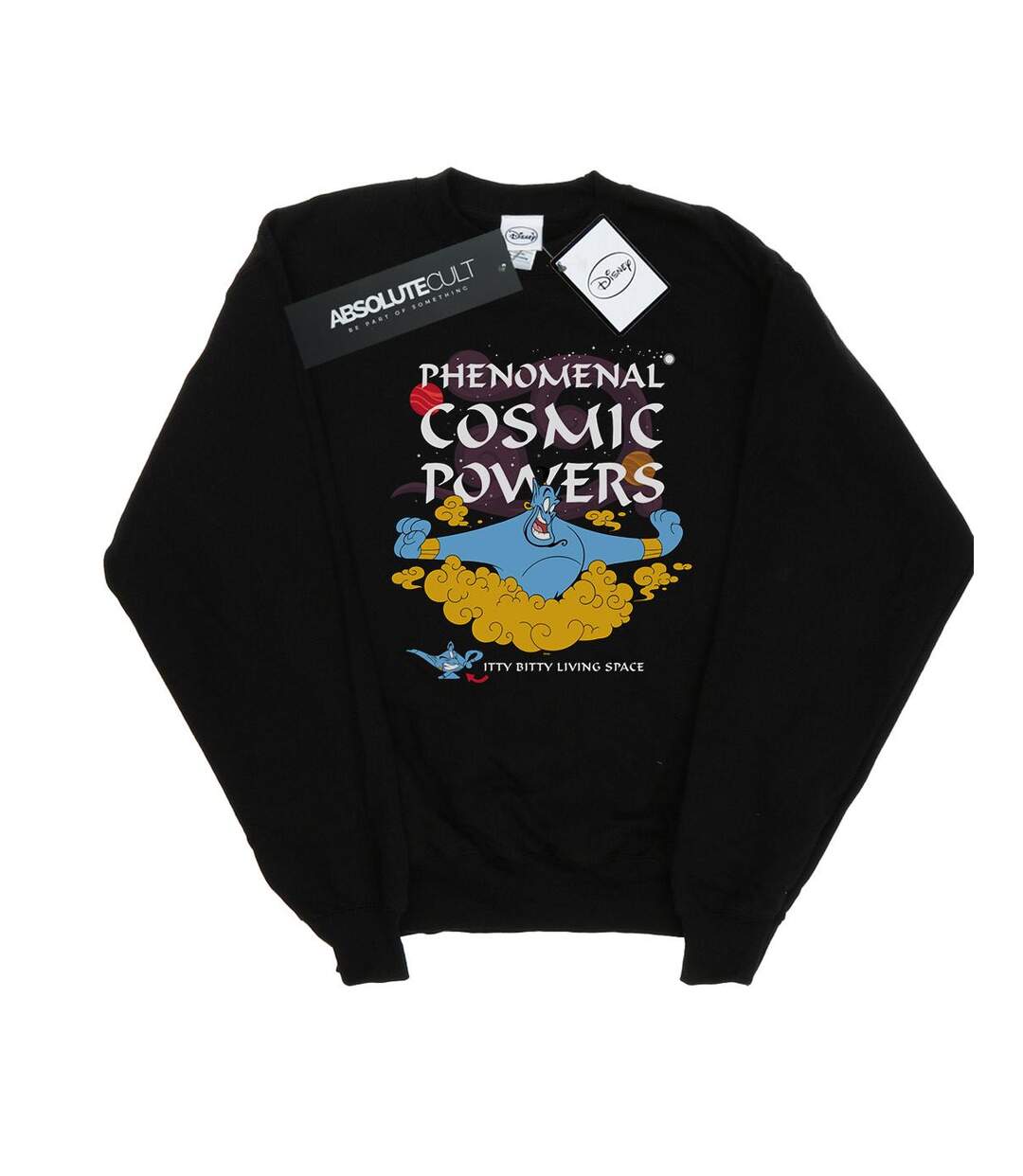Disney - Sweat ALADDIN GENIE PHENOMENAL COSMIC POWERS - Femme (Noir) - UTBI13029-1