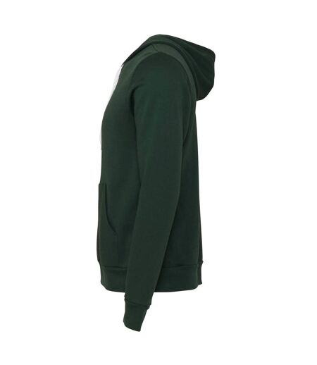 Veste à capuche adulte vert forêt Canvas