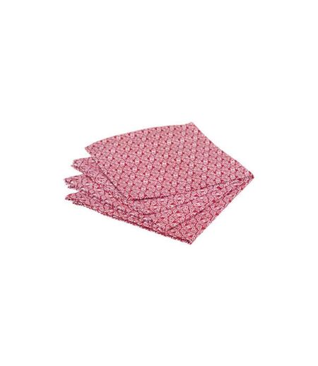 Lot de 4 Serviettes de Table Olia 40x40cm Rouge