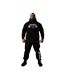 Mens Graphic Print Relaxed Fit Pullover Hoodie Black BEAST-4
