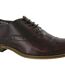 Chaussures de ville oxford homme marron foncé Goor