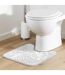 Tapis Contour WC Microfibre Amber 45x45cm Gris-4