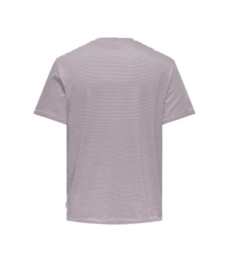 T-shirt mauve homme only & sons onsbale