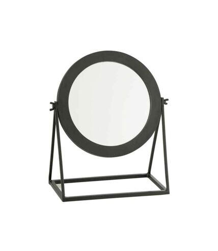 Paris Prix - Miroir Sur Pied En Métal adriano 34cm Noir