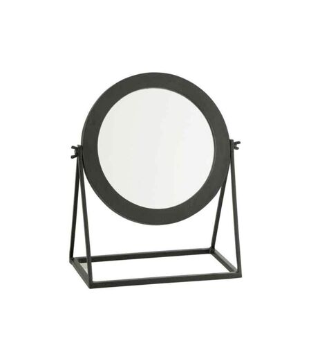 Paris Prix - Miroir Sur Pied En Métal adriano 34cm Noir