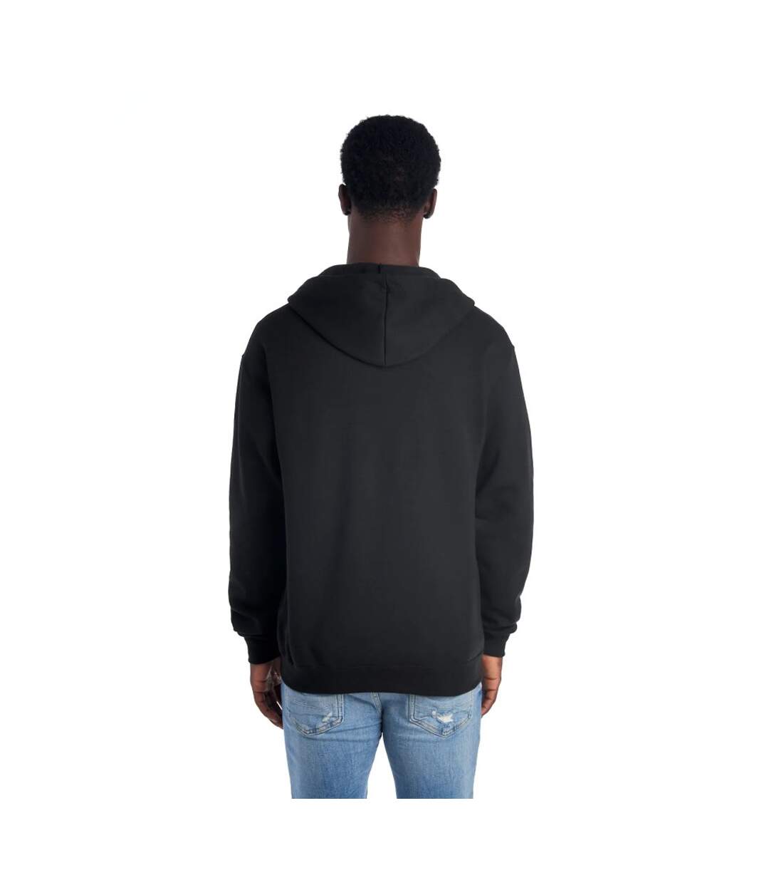 Unisex Adult Nublend Full Zip Hoodie Black Jerzees-3