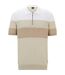 Polo Motif/style À Rayures Trieste Homme Beige Clair Boss-2