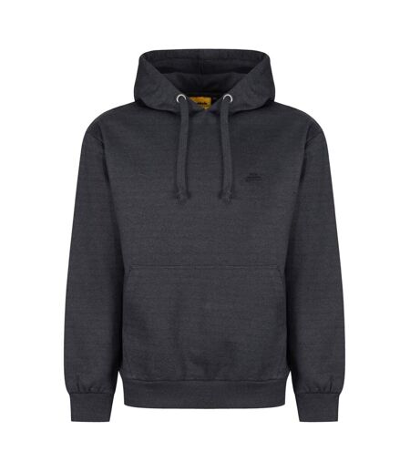 Mens fleece regular hoodie charcoal grey Iron Mountain