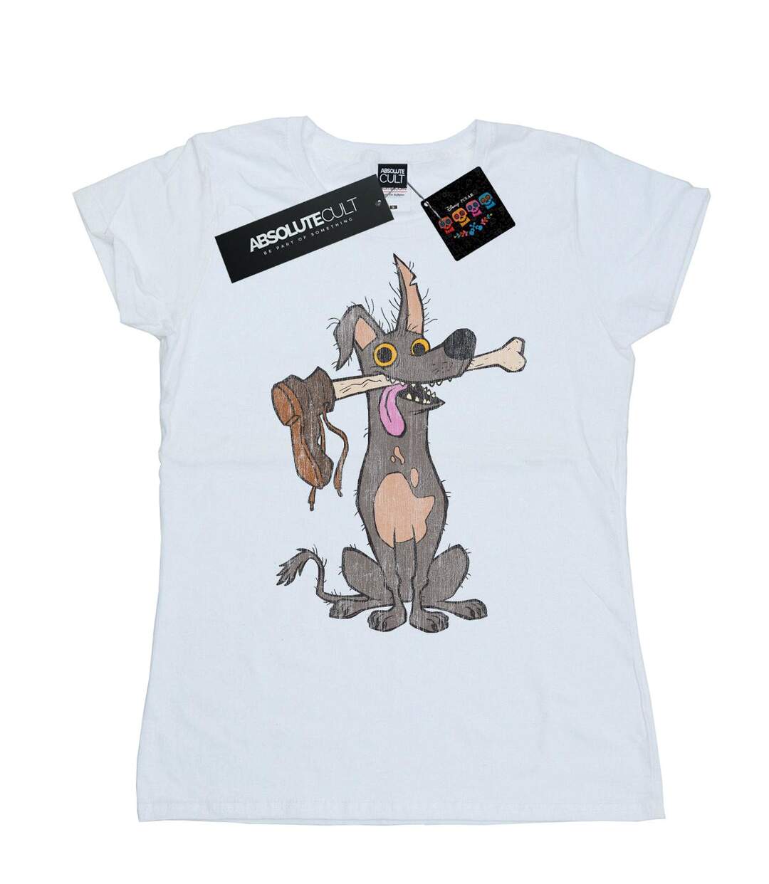 Disney T-shirt en coton Coco Dante with Bone Femme/Ladies (Blanc) - UTBI14466-1