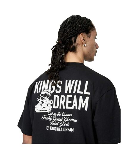 T-shirt Studio Cafe Boy Homme Noir Kings Will Dream