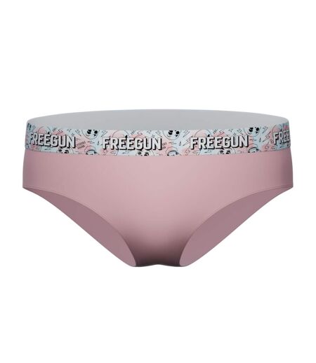Lot  3 culottes femme en coton uni et ceinture imprimée Freegun