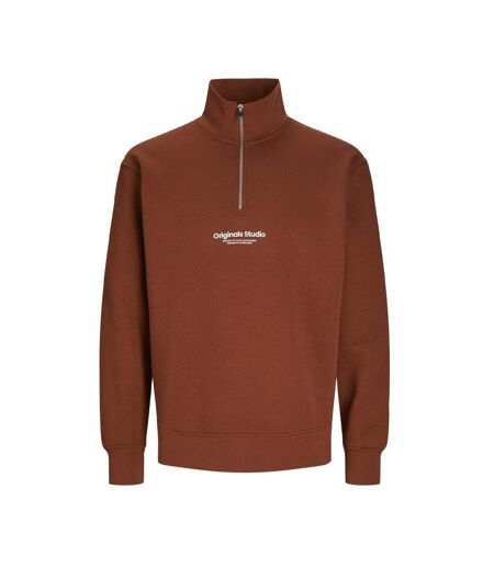 Sweat marron homme jack & jones vester bro - s