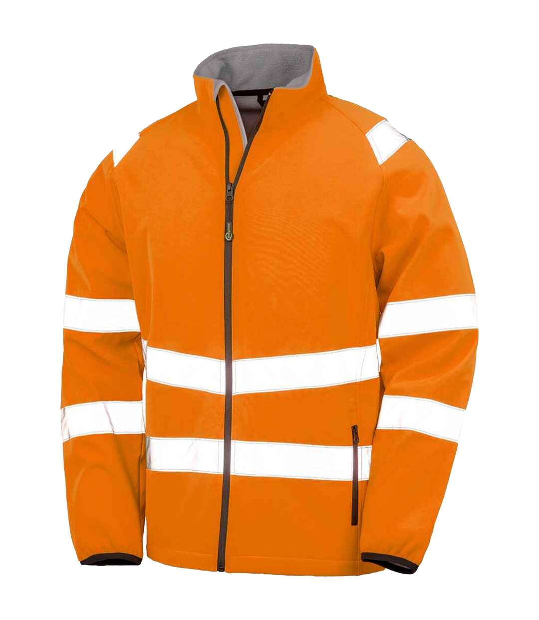 Veste Softshell Homme Jaune Fluo Noir Result Genuine Recycled-2