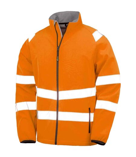 Veste Softshell Homme Jaune Fluo Noir Result Genuine Recycled