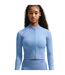 Womens/ladies Pro Seamless Jacket Worker Blue Nike-2