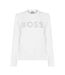 Sweat Motif/style Logo Femme Blanc Boss-1