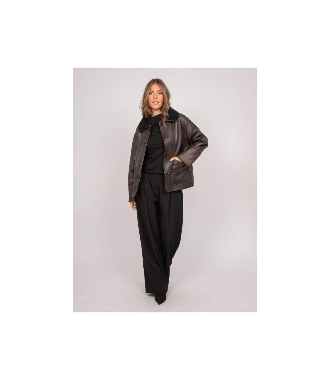Veste aviateur réversible effet peau lainée ULPHIA - Dona X Lisa-4