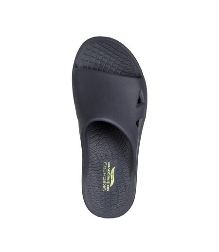 Claquettes Homme Anthracite Vert Skechers