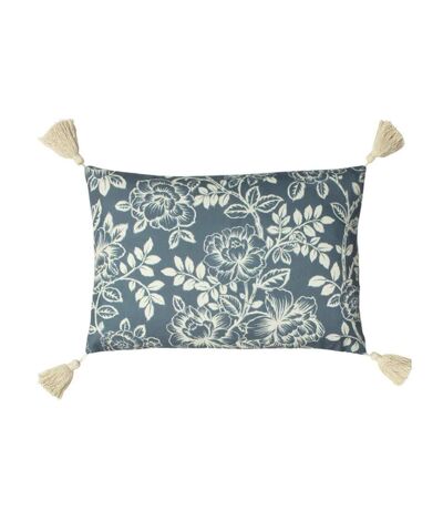 Somerton floral cushion cover one size slate blue Paoletti