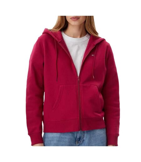 Sweat zippée rose femme tommy hilfiger flag t-black - l
