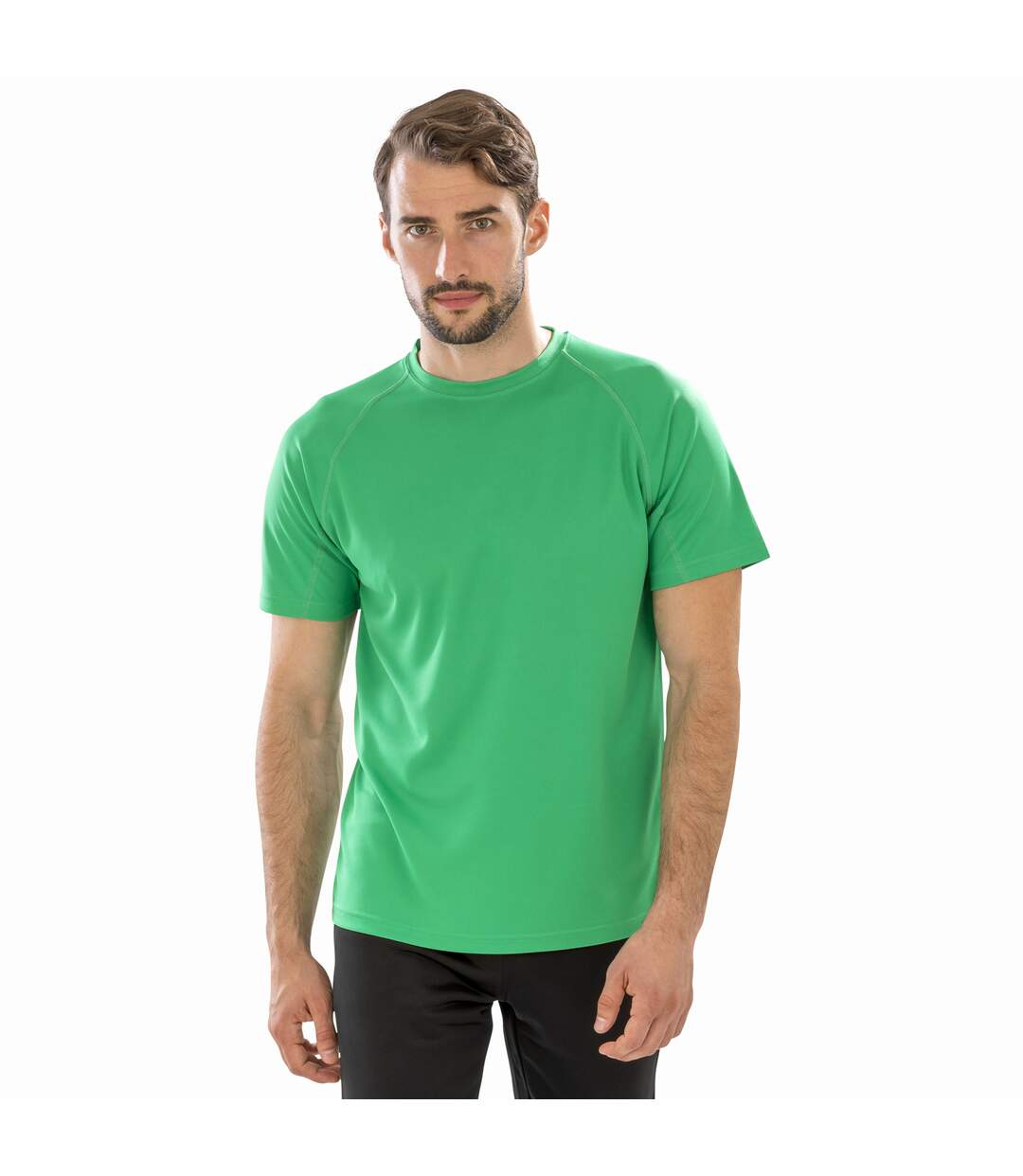 T-shirt impact aircool homme vert vif Spiro