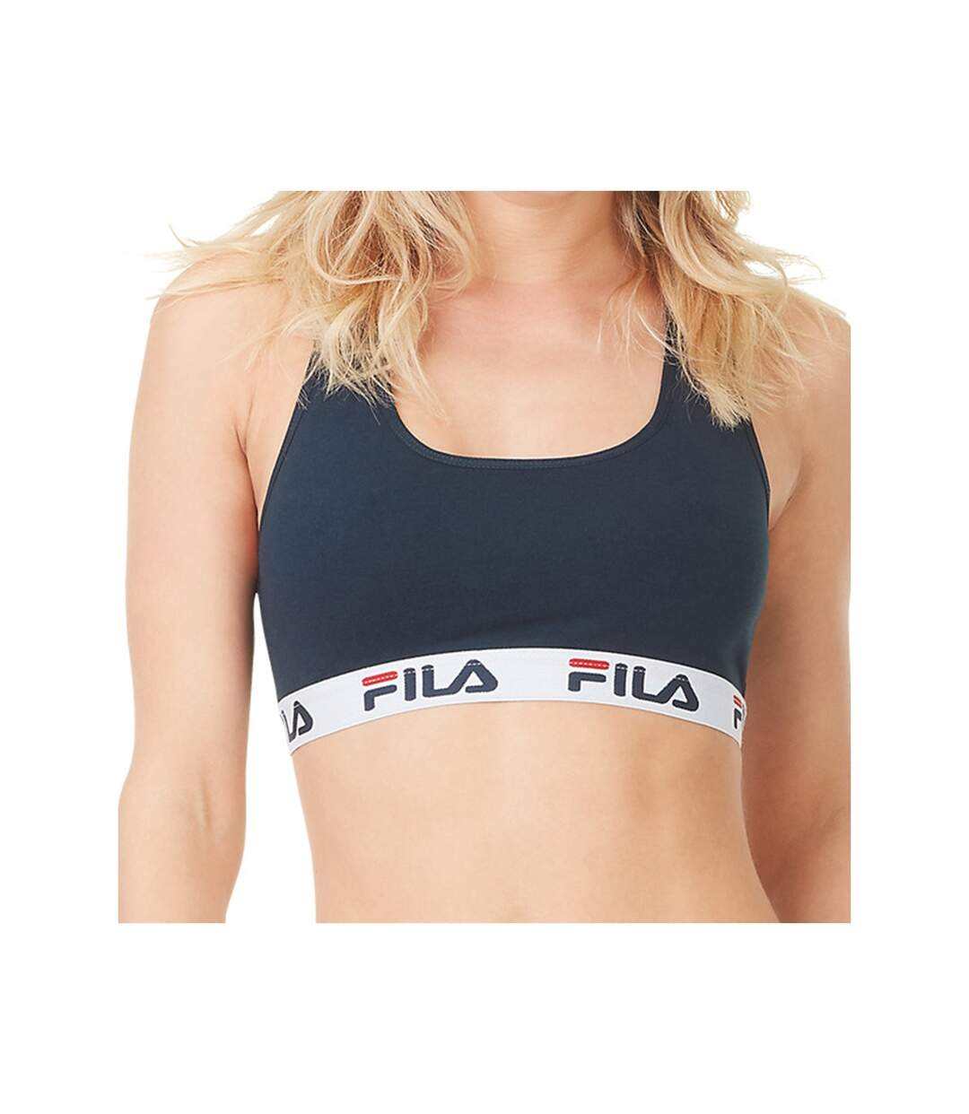 Lot de 3 Brassières coton femme FU6042C Uni Fila