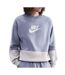 Sweat gris/bleu homme nike fleece-1