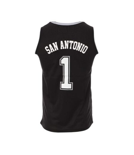 San Antonio Maillot de basket Noir Homme Sport Zone - L