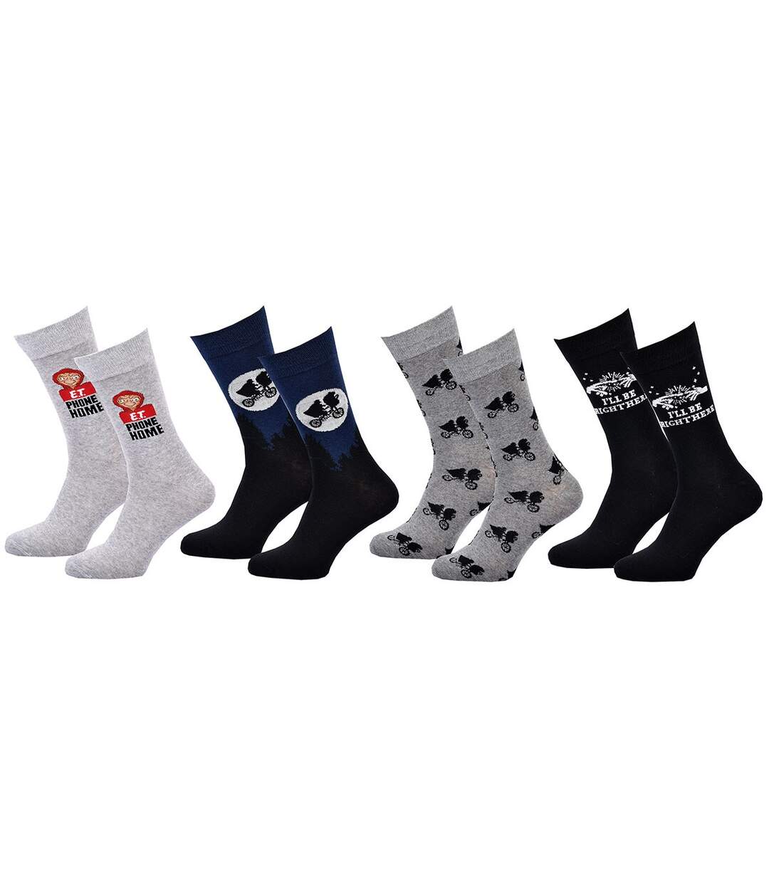 Chaussettes Pack HOMME E.T L'EXTRATERRESTRE Pack de 4 Paires 1687-1