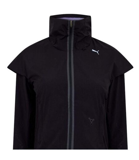 Womens/ladies Zip-off Sleeves Jacket Black Puma