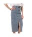 Jupe en jean bleu délavé femme monday premium 392 - l-1