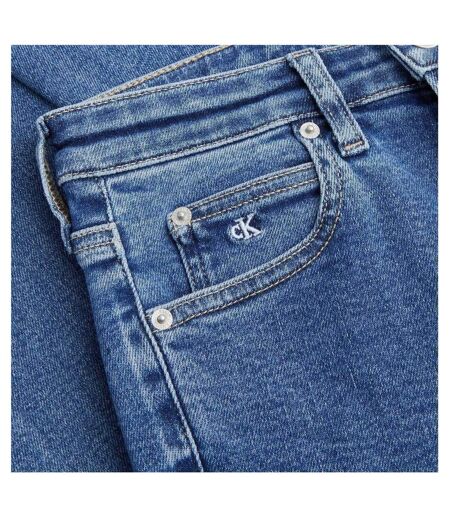 Womens/ladies High Rise Skinny Jeans Mid Blue Calvin Klein