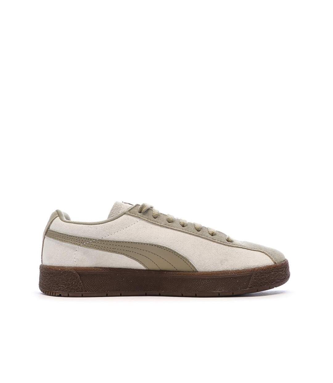 Baskets taupe/beige femme puma delphin-2