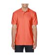Gildan Mens Premium Cotton Sport Double Pique Polo Shirt (Bright Salmon)
