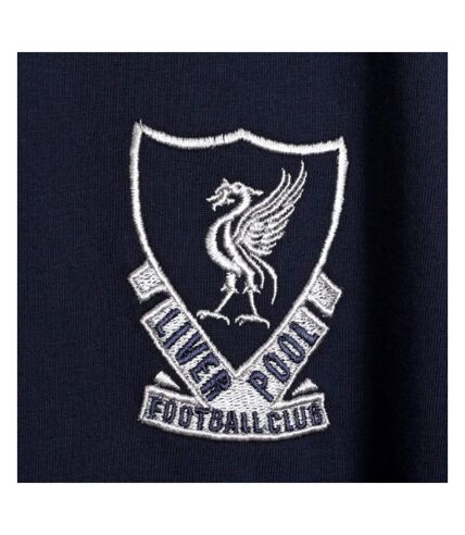 Liverpool FC Mens Crest T-Shirt (Navy/White) - UTTA9487