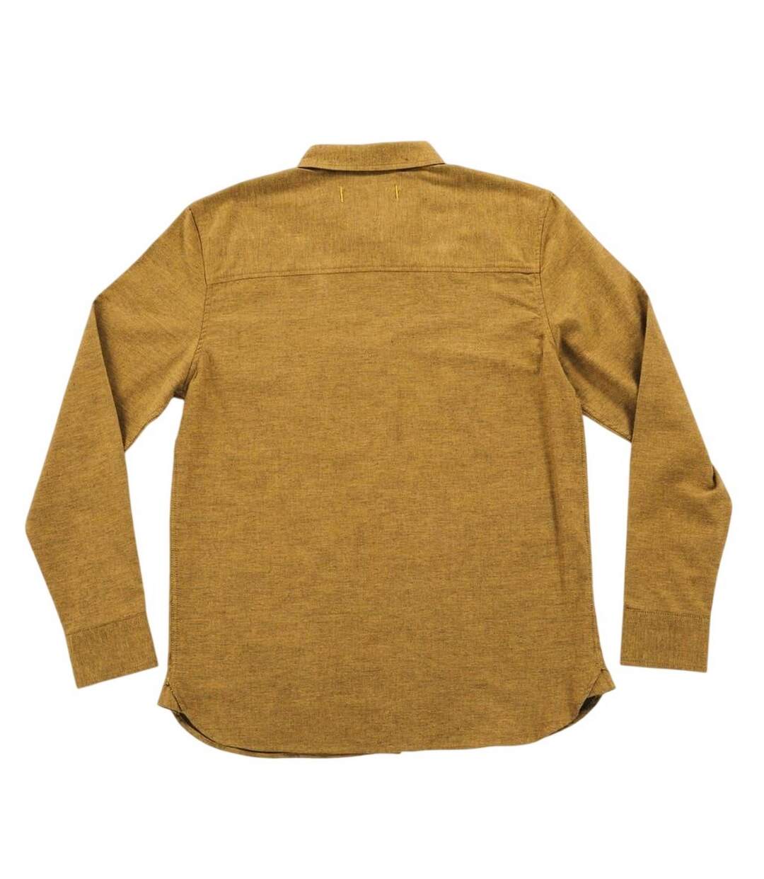 Chemise Manches Longues Homme Jaune Moutarde Roamers-3