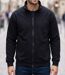 CHALLENGER CAPITAL4 — Veste molleton zippée noire : confort thermique et poches sécurisées-1