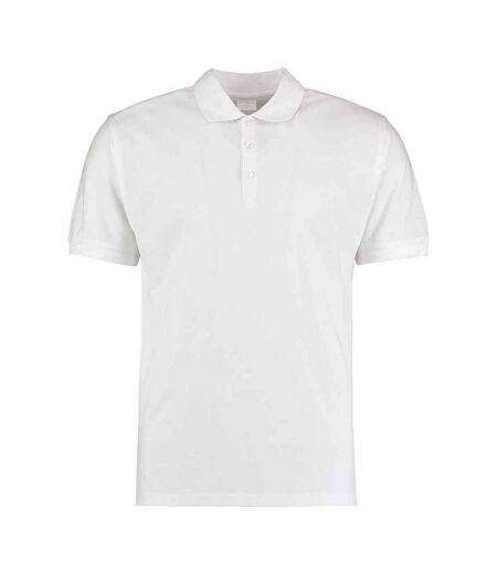 Polo klassic homme blanc Kustom Kit