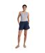 Womens/ladies Comfort Cotton Shorts Dark Blue Animal-1