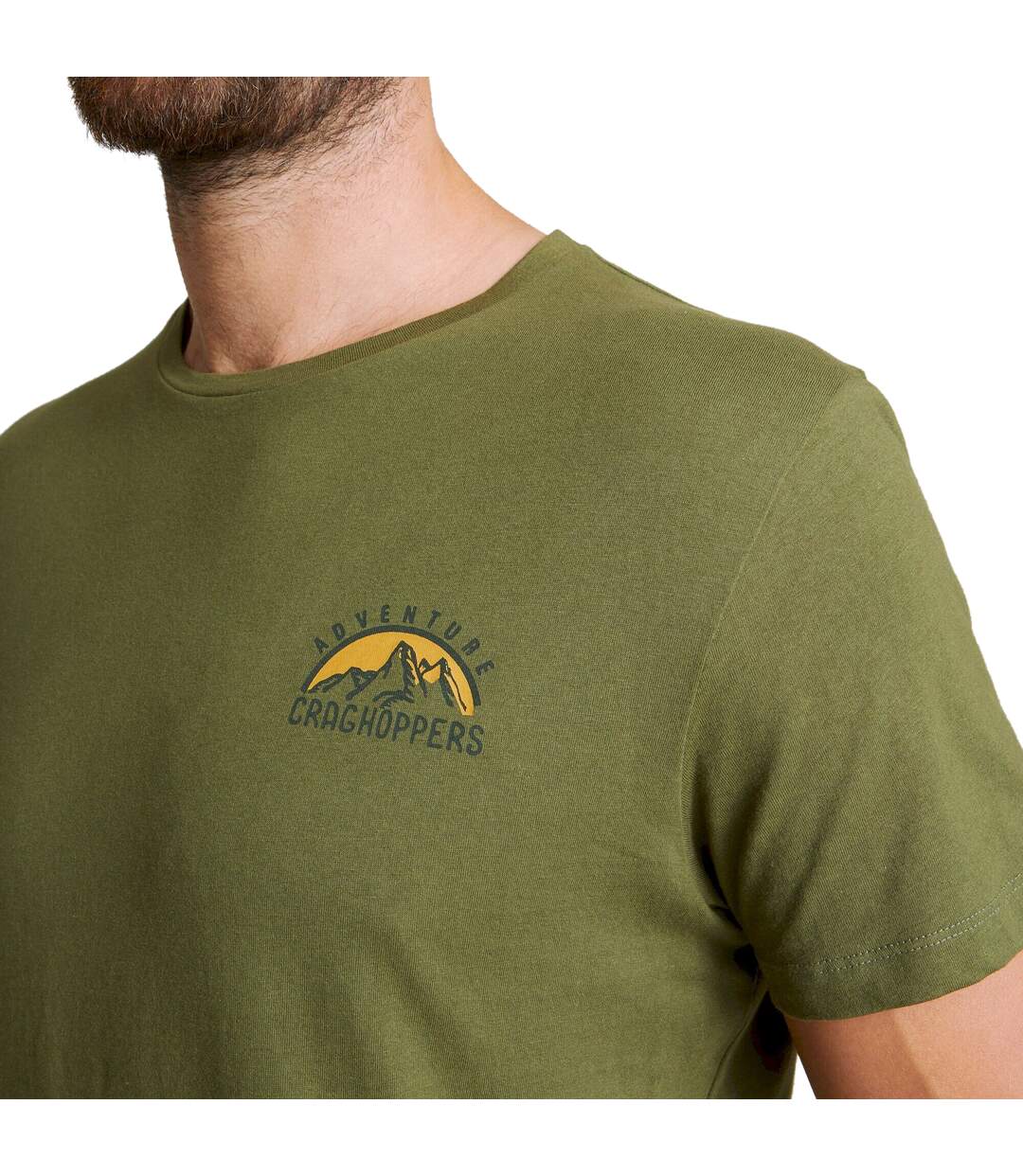 Craghoppers Mens Mightie Slogan T-Shirt (Bottle Green) - UTCG1494