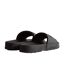Womens/ladies core embossed sliders black Hunter-4