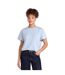 Womens/ladies Grace Heavyweight Relaxed Fit Short-sleeved T-shirt Blue Animal-2
