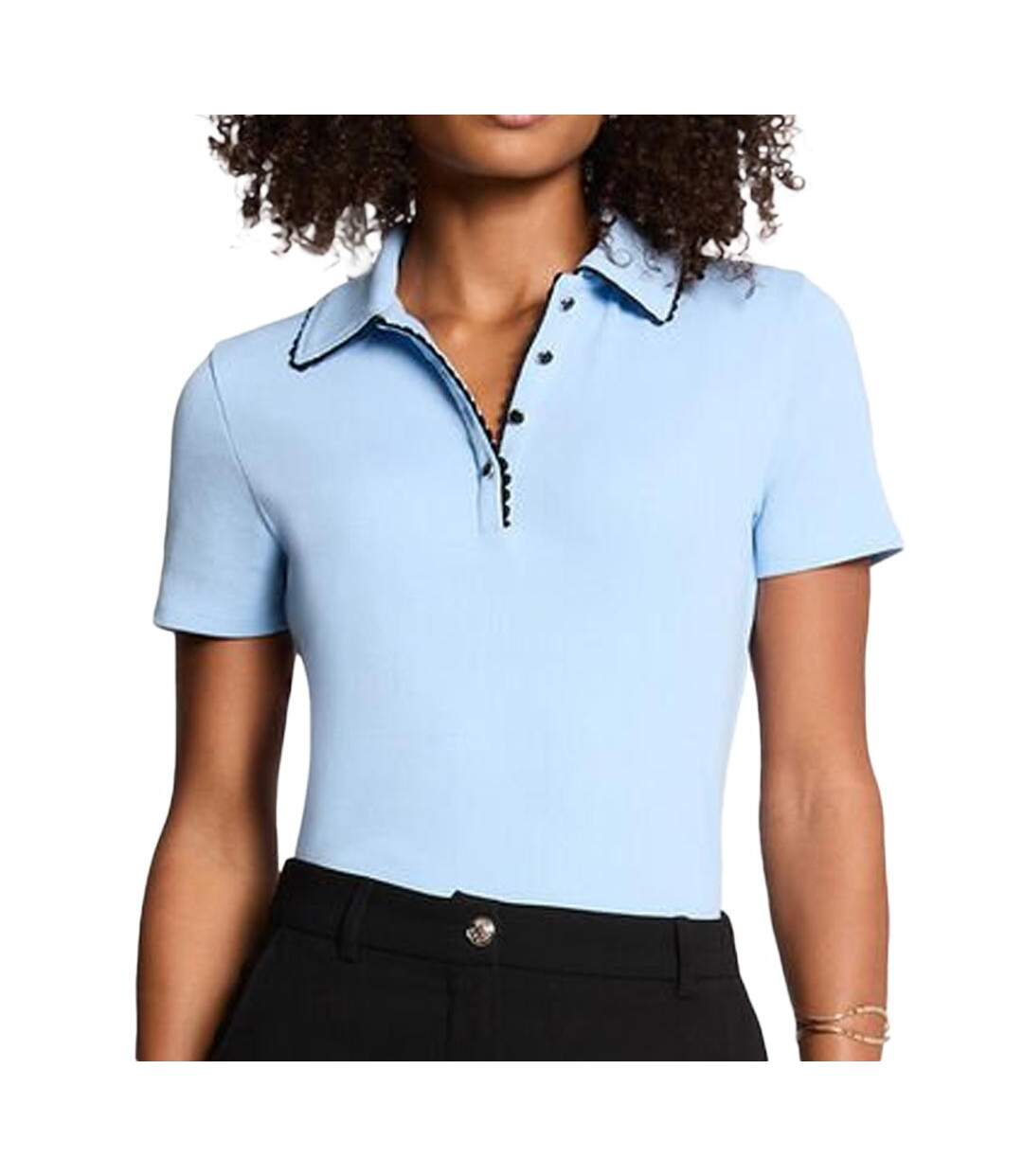Polo bleu femme morgan dloli-1