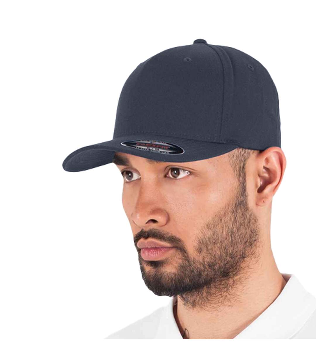 Casquette classique adulte bleu marine grisâtre Flexfit-2