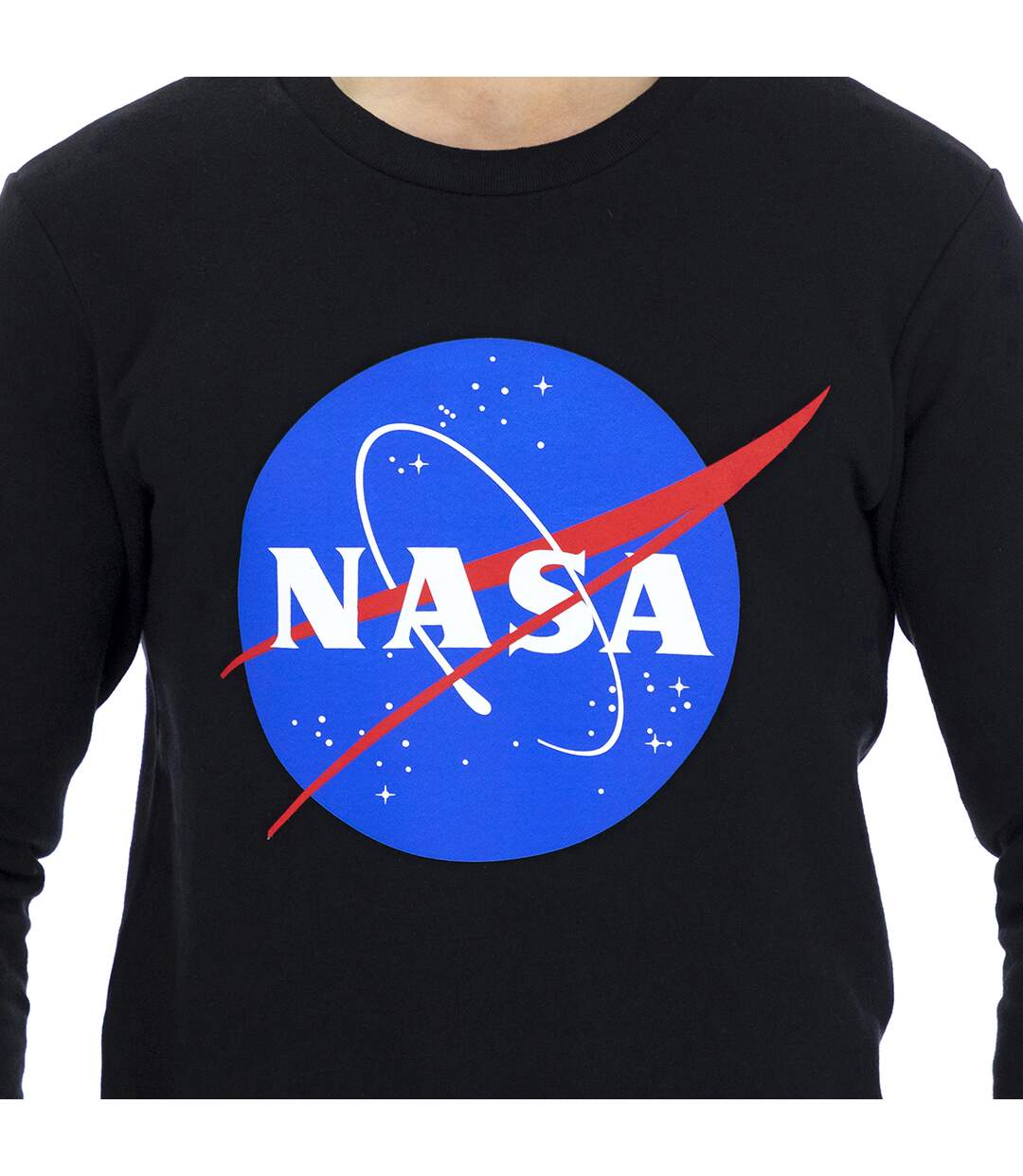 NASA11S Men's Basic Long Sleeve Round Neck Sweatshirt-4