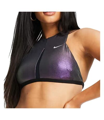 Haut de maillot de bain Noir Femme Nike NESSA - L