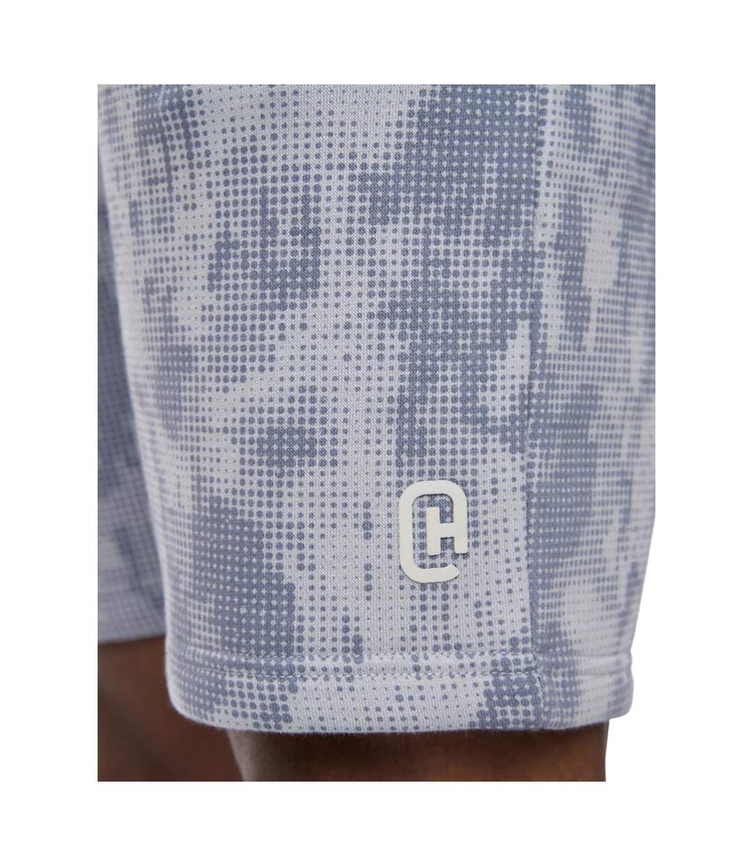 Short De Jogging Motif/style Camouflage Bardon Homme Bleu Acier Camouflage Crosshatch-4